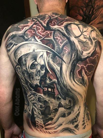 Oak Adams - Oak Adams Reaper Back Piece